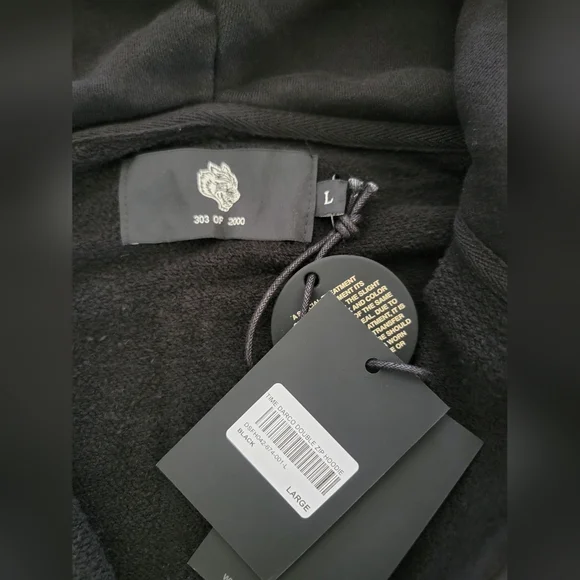 Darc Sport Time Darco Double Zip Hoodie Heaven Has To Wait sz Large - Picture 8 of 11